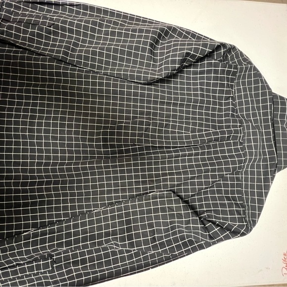 TENNESSEE SHIRT RIVALRY THREADS 91  Black and White Checkered Men's Shirt MED - Picture 6 of 11